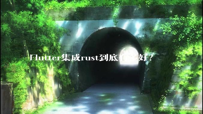 Flutter集成rust到底有多好？